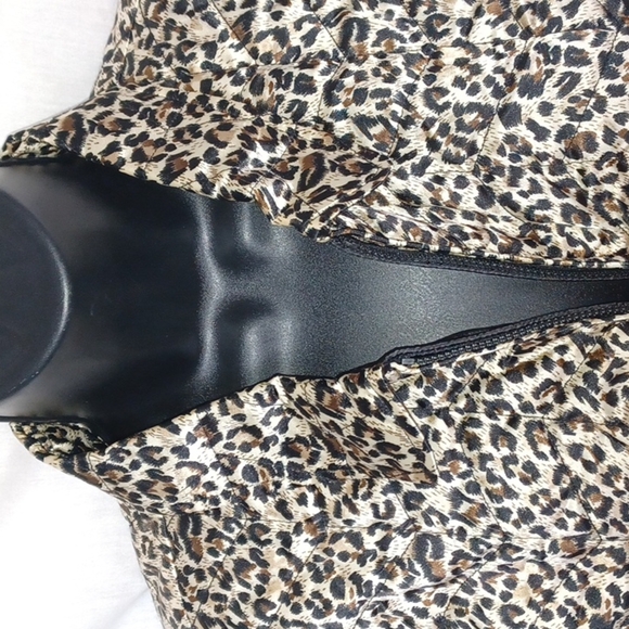 Crinkle Jacket Shirt Animal cheetah Print UBU - Picture 3 of 8